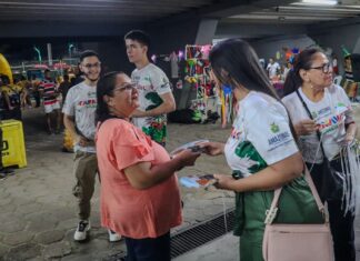 Carnaval na Floresta 2026: Ação do Detran-AM conscientiza a população no desfile das escolas de samba do Grupo Especial