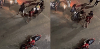 Motociclista passa por cima de suspeito após tentativa de assalto em Tefé